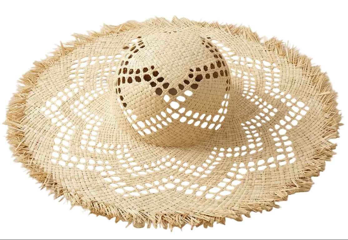 The Riviera Handwoven Wide-Brim Straw Hat